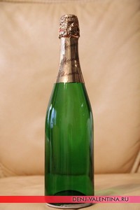 Декупаж бутылки шампанского – мастер-класс